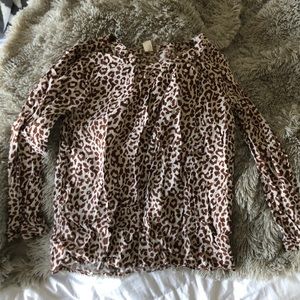 J. Crew Leopard Top